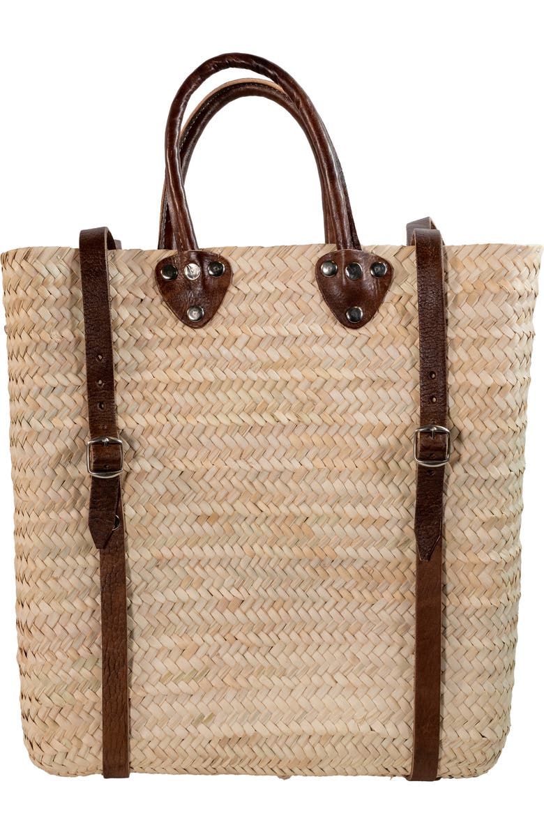 Verve Culture Moroccan Backpack Basket, Main, color, NO COLOR