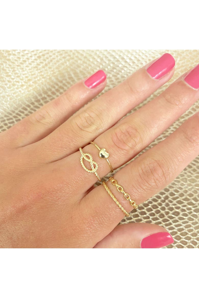 Twisted Gold Band, Alternate, color, Yellow Gold
