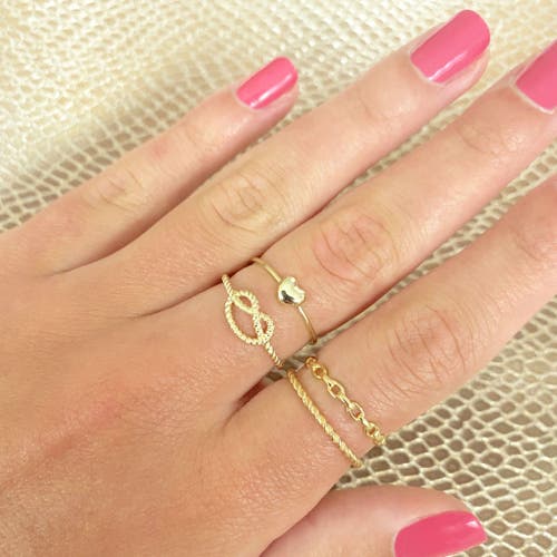 The Lovery Fine Jewelry Twisted Gold Band In Gold