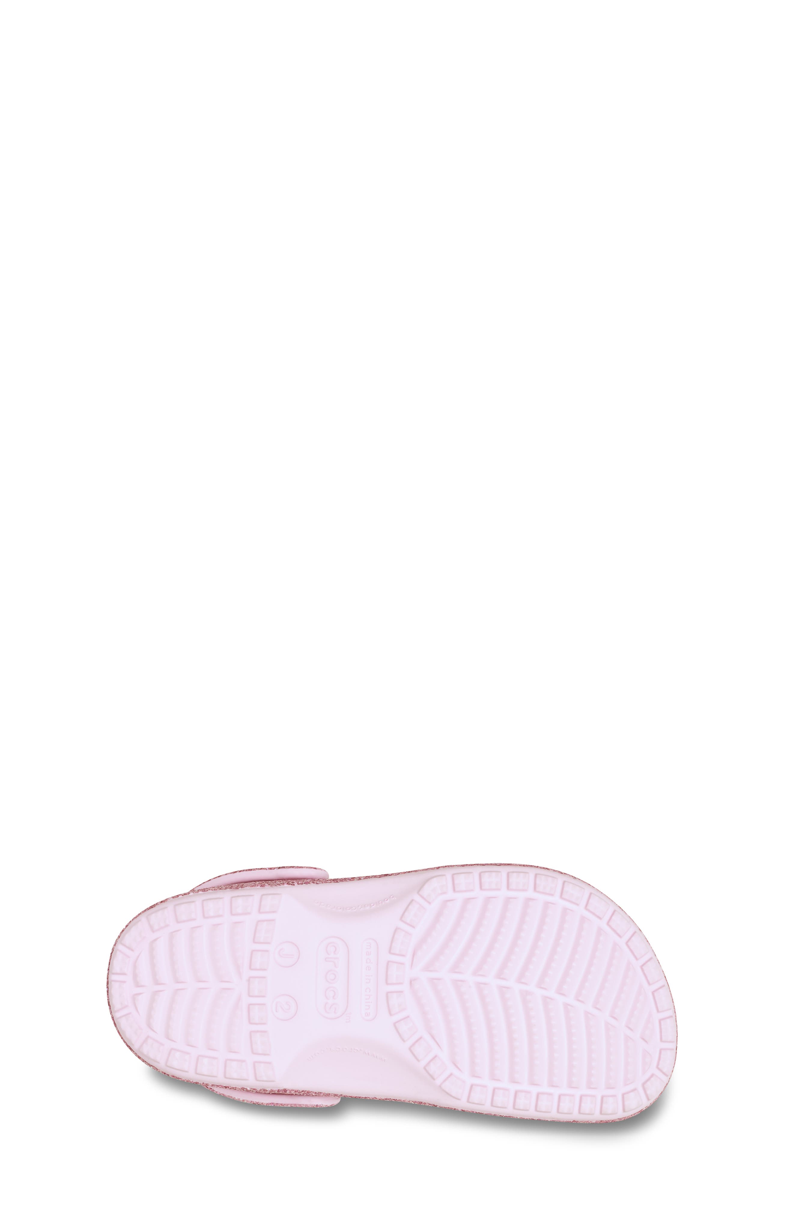 CROCS Kids' Classic Chunky Glitter Clog, Alternate, color, Pink Milk
