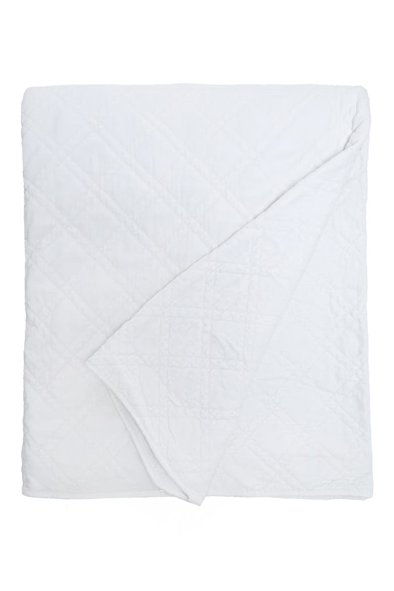 Brussels Coverlet, Main, color, WHITE
