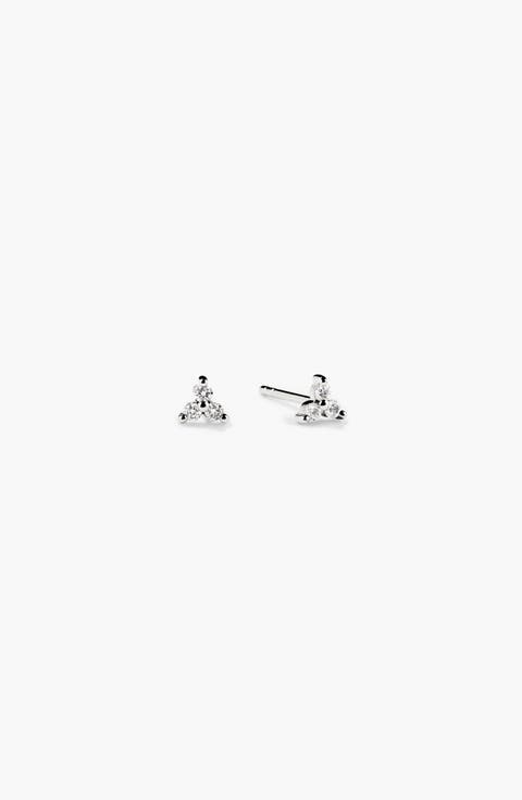 Lotus Diamond Studs