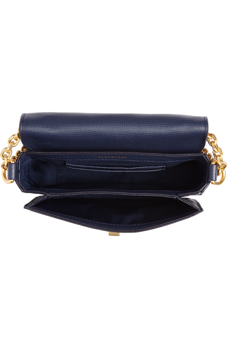 Tory Burch Mini Kira Leather & Fil Coupé Bag, Alternate, color,