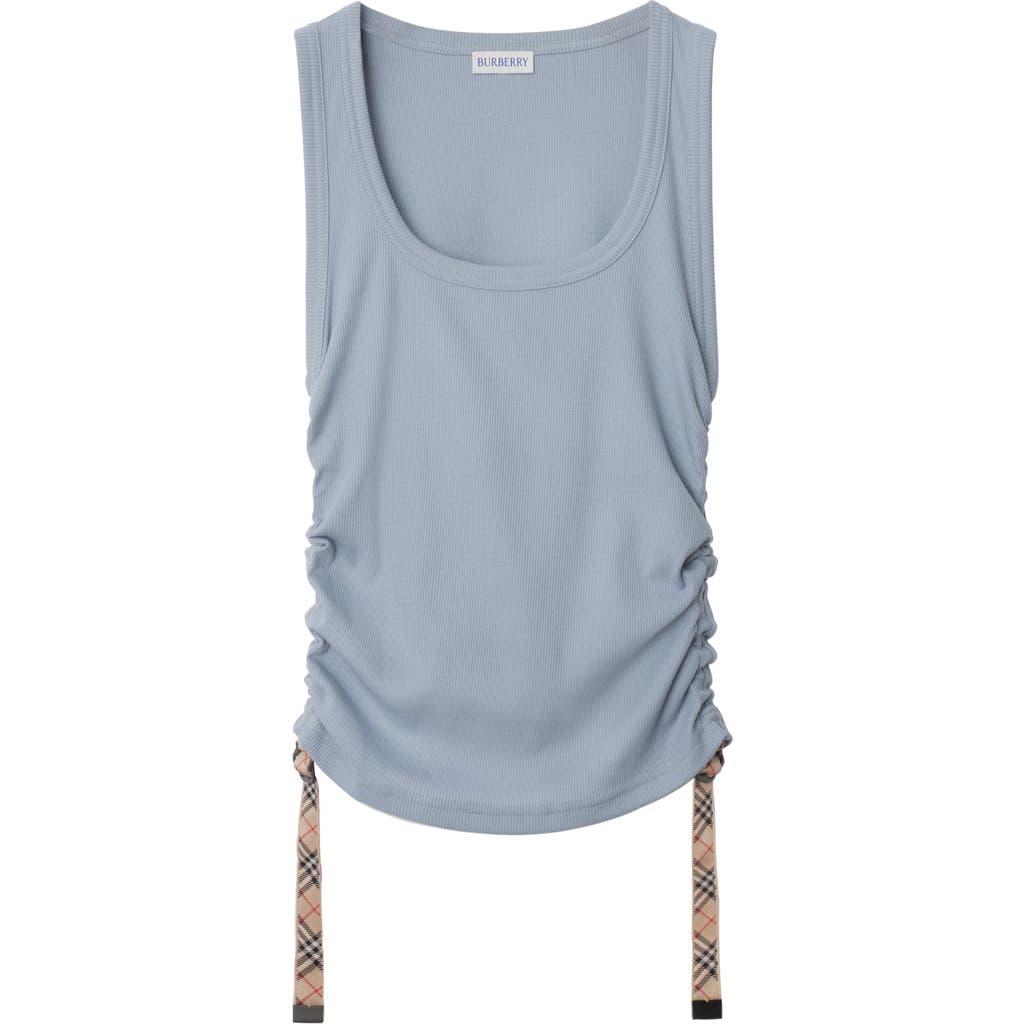 Burberry Festival Cotton Blend Tank Top In Gale
