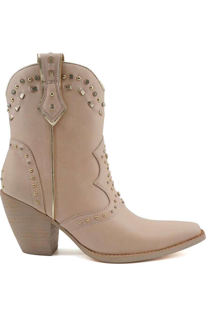 ZIGI Angola Studded Western Boot, Alternate, color, Pink Leather