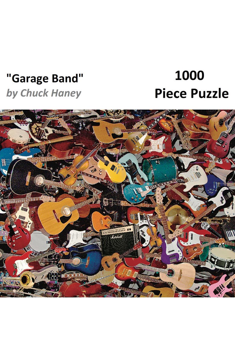 Hart Puzzles Garage Band by Chuck Haney 1000 Piece Puzzle, Alternate, color, Multicolored