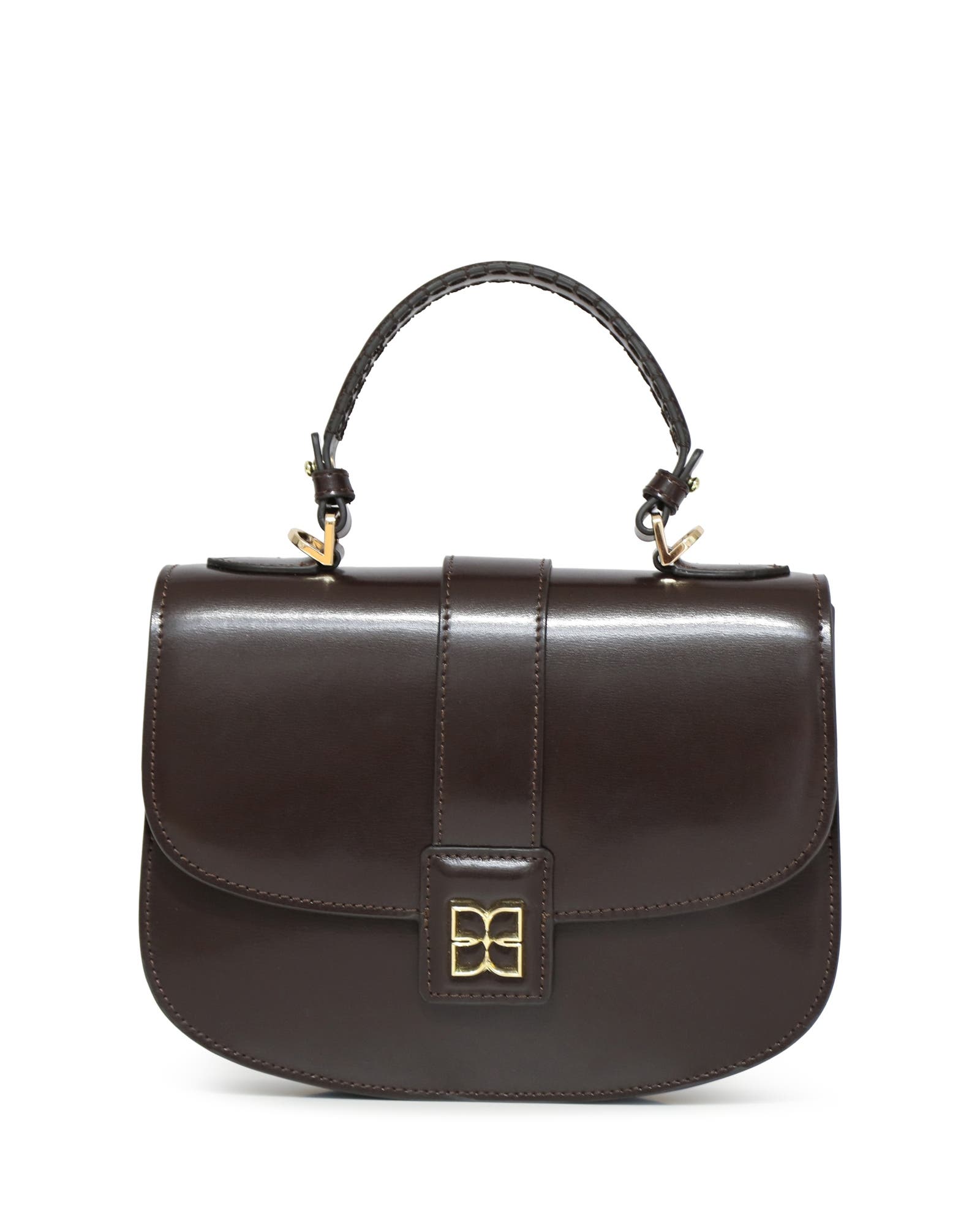 Shy Boy Top Handle Folio Bag, Main, color, Dark Brown