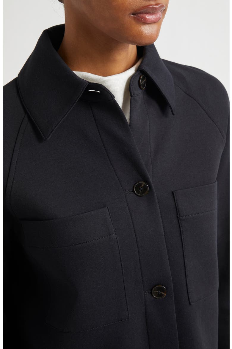 Cotton Blend Chore Jacket, Alternate, color, BLACK