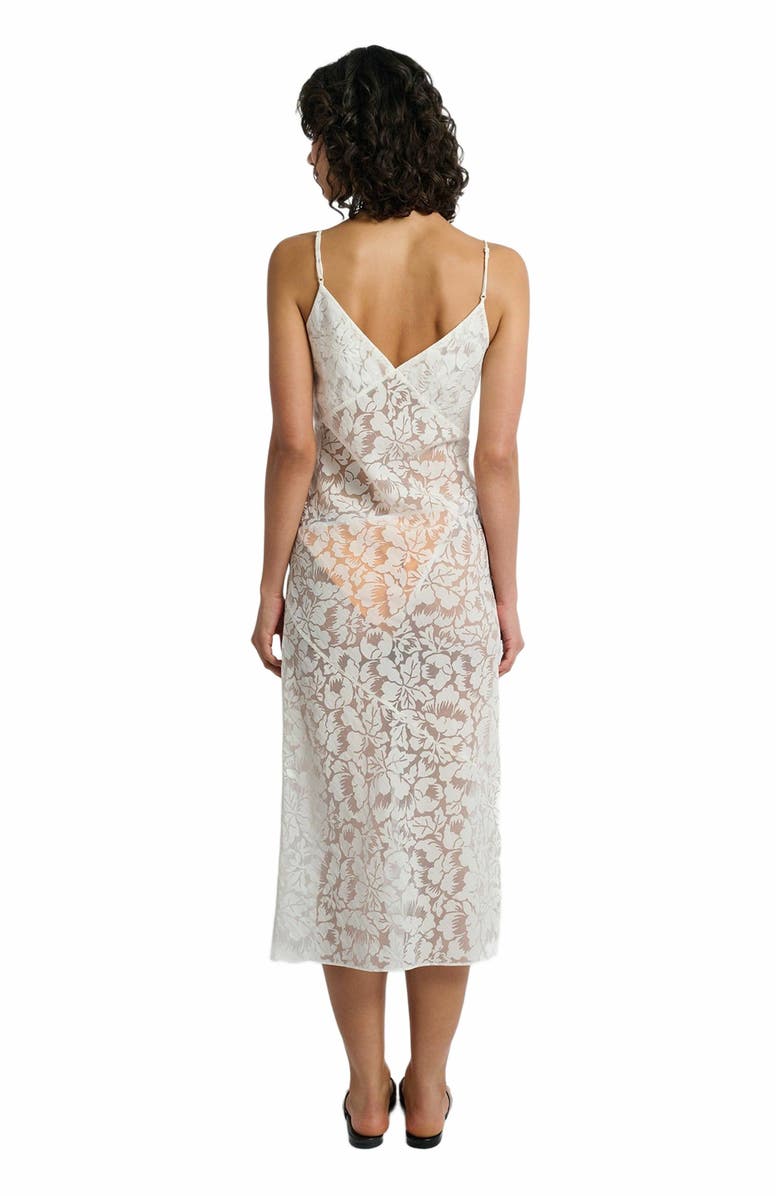 Onia Burn-out Slip Dress, Alternate, color, White