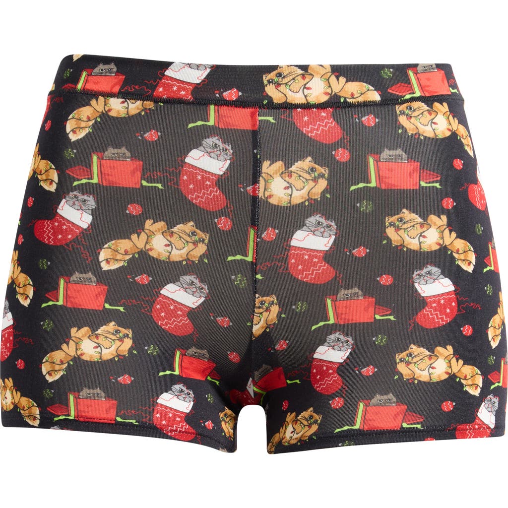 Meundies Feelfree Boyshorts In Black