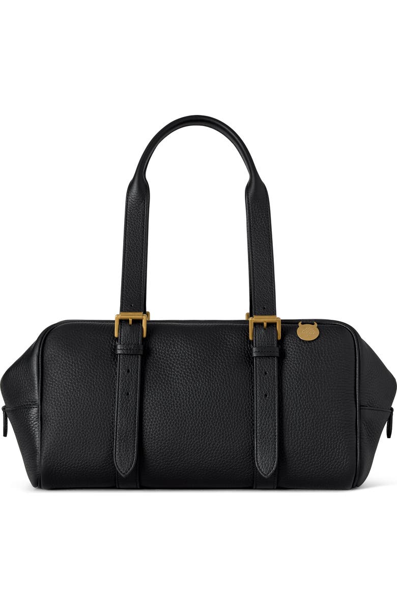 Mulberry Boston Heavy Grain Top Handle Bag, Alternate, color, Black