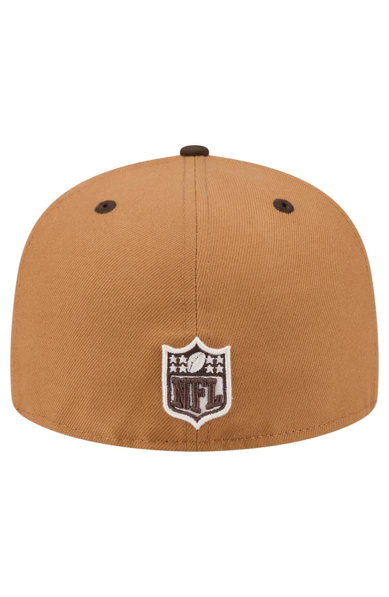 New Era Men's New Era Light Brown/Dark Brown Buffalo Bills Two-Tone Walnut 59FIFTY Fitted Hat, Alternate, color, Light Brown