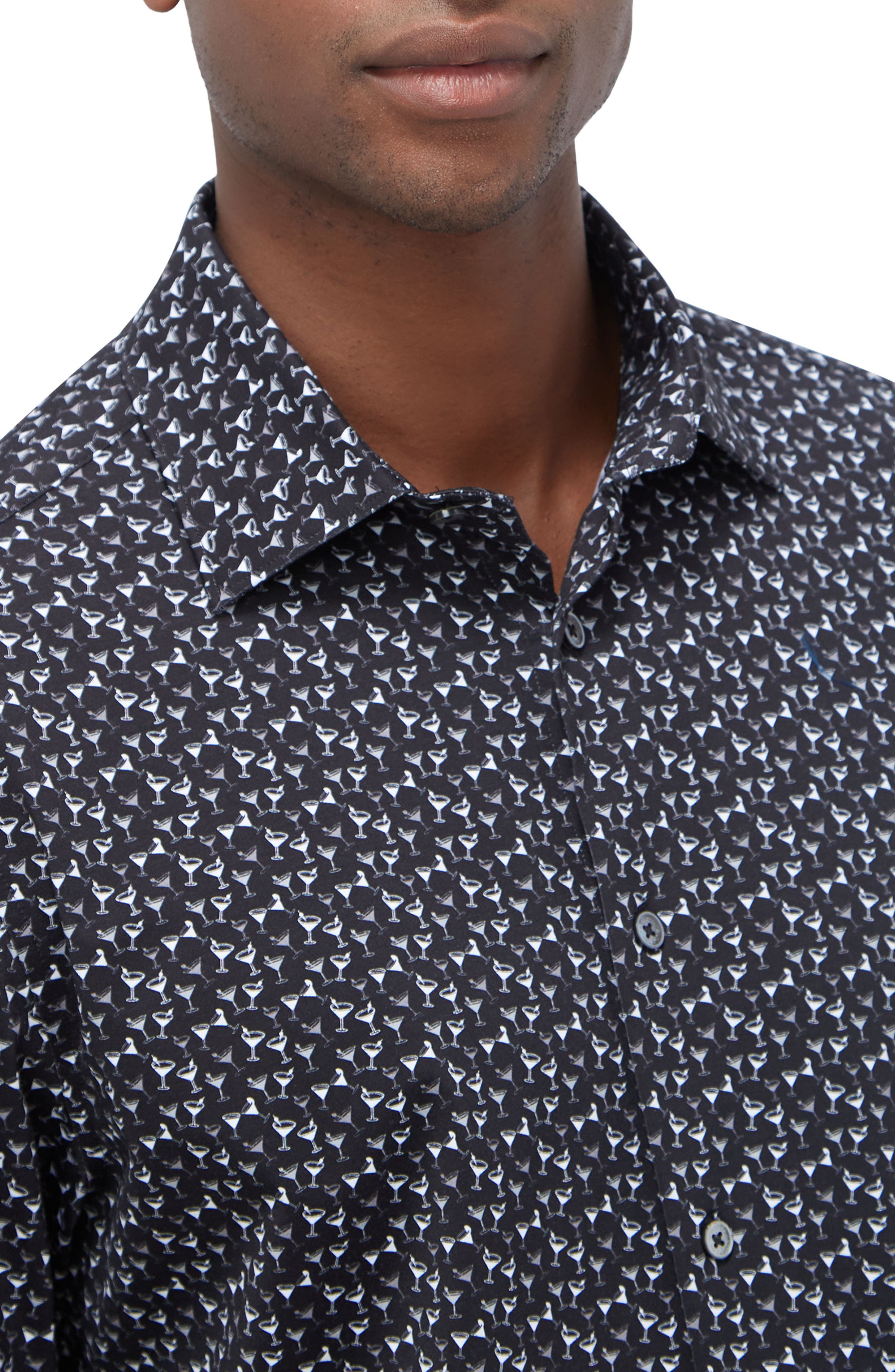 James OoohCotton Martini Print Button-Up Shirt - image 2