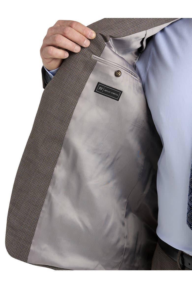 Big & Tall Micro Grid Suit Jacket, Alternate, color, TAN