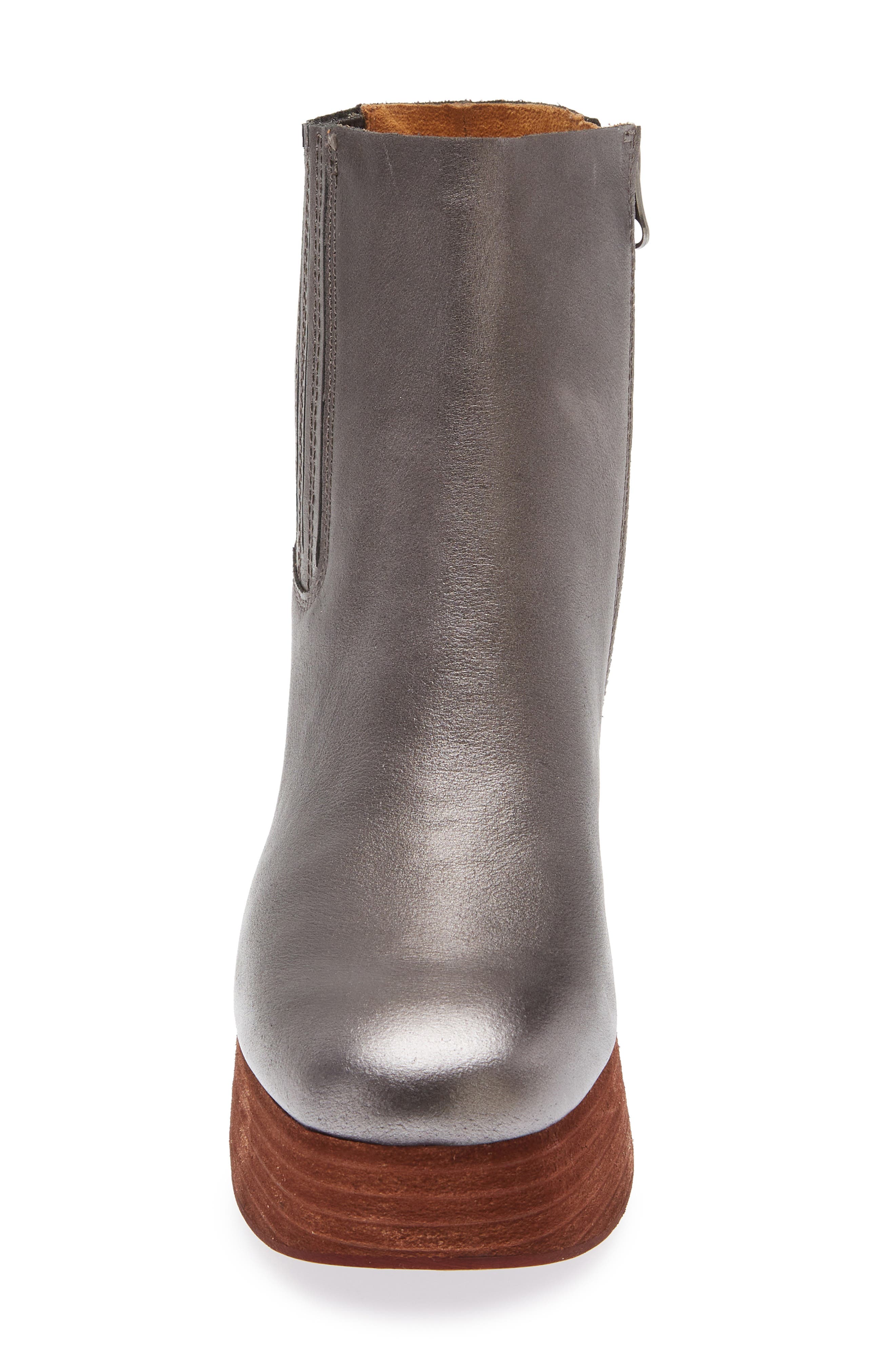 Kork-Ease<sup>®</sup> Platform Bootie, Alternate, color, Silver Leather