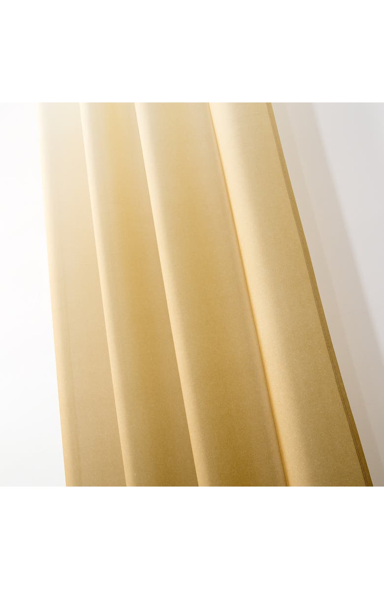 DAINTY HOME Shades Set of 2 Ombré Panel Curtains, Alternate, color, Gold
