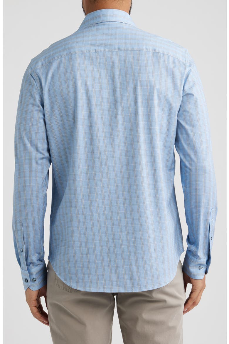 James OoohCotton® Plaid Button-Up Shirt, Alternate, color, AIR BLUE