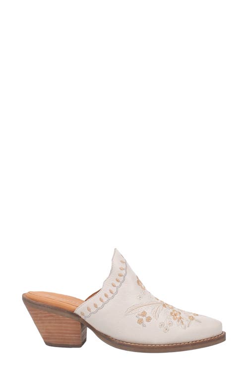 Dingo Wildflower Mule In White