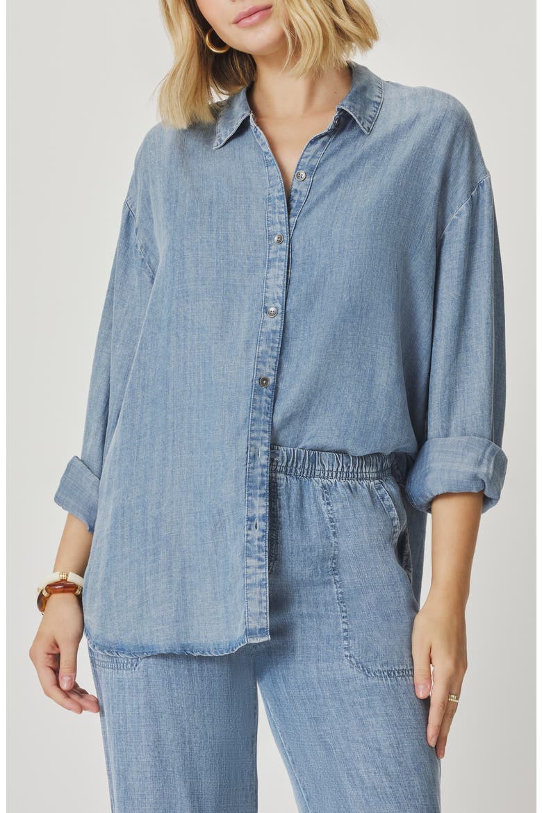 Chambray Shirt, Main, color, INDIGO BLUE