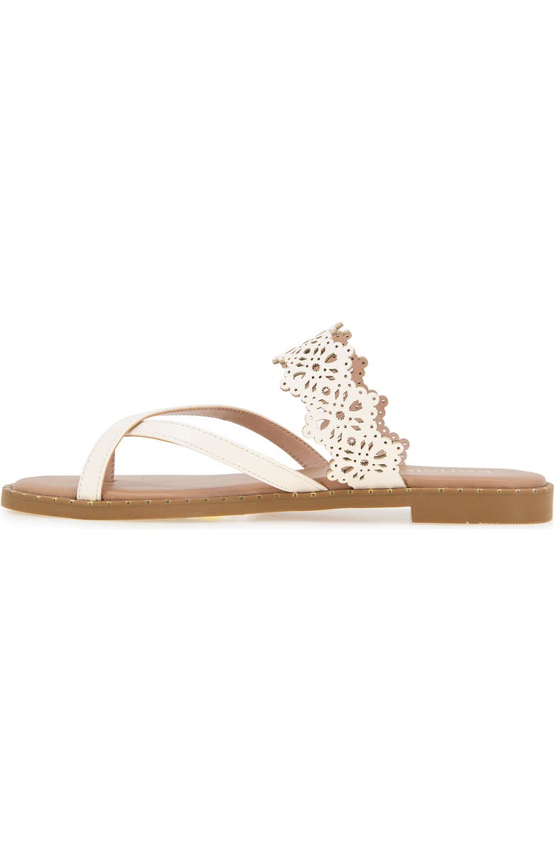 Kensie Masha Laser Cut Toe Loop Sandal, Alternate, color,