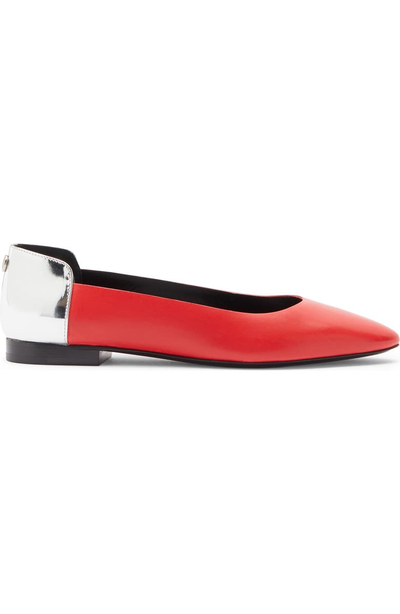 Longchamp Ballet Flat, Alternate, color, Red Kiss