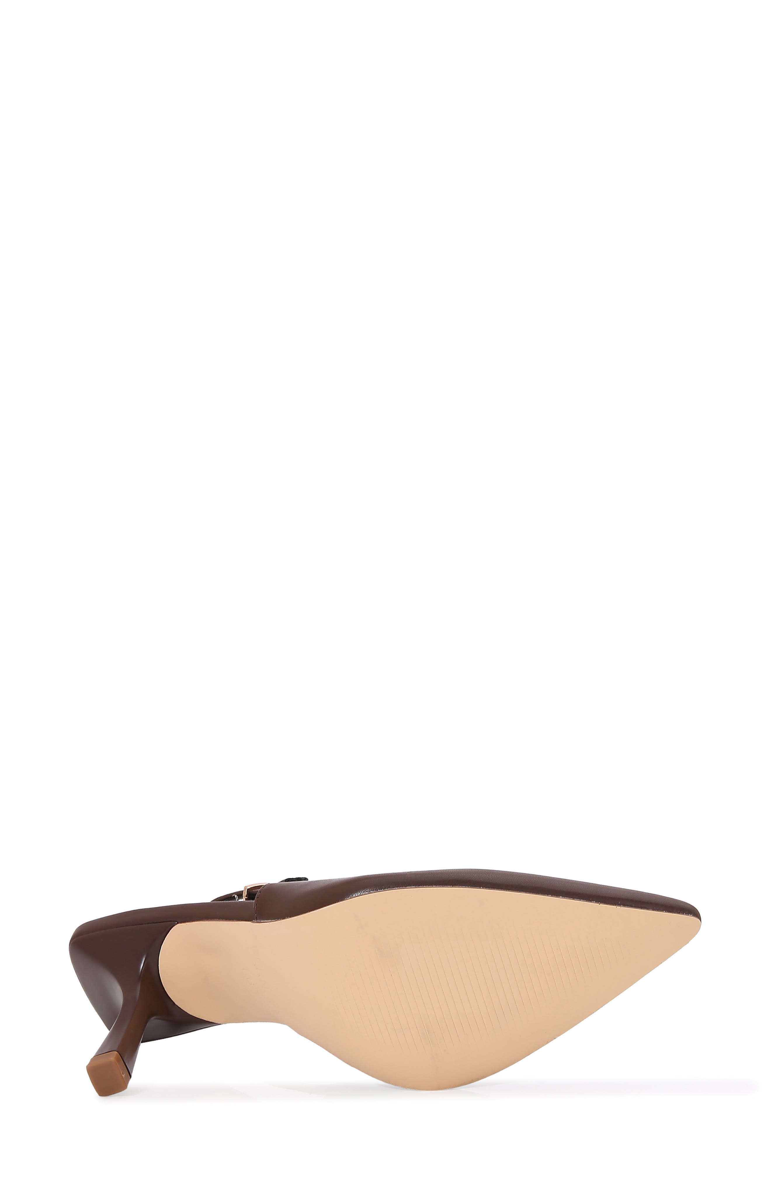 BERNESS Pointed Toe Slingback Pump, Alternate, color, Brown