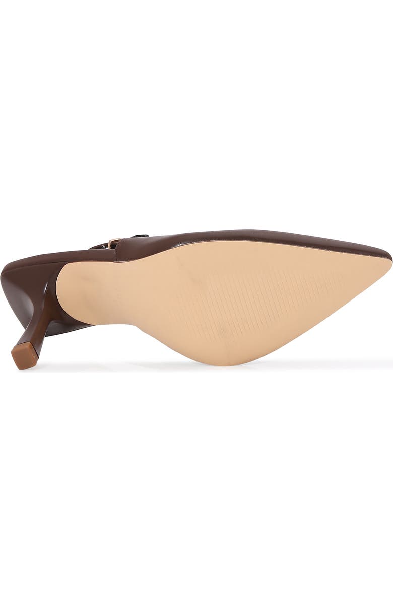 BERNESS Pointed Toe Slingback Pump, Alternate, color, Brown