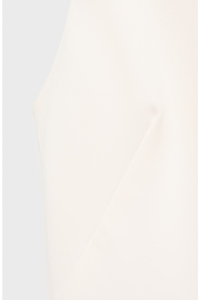 Sleeveless Mock Neck Ruffle Hem Dress, Alternate, color, ECRU