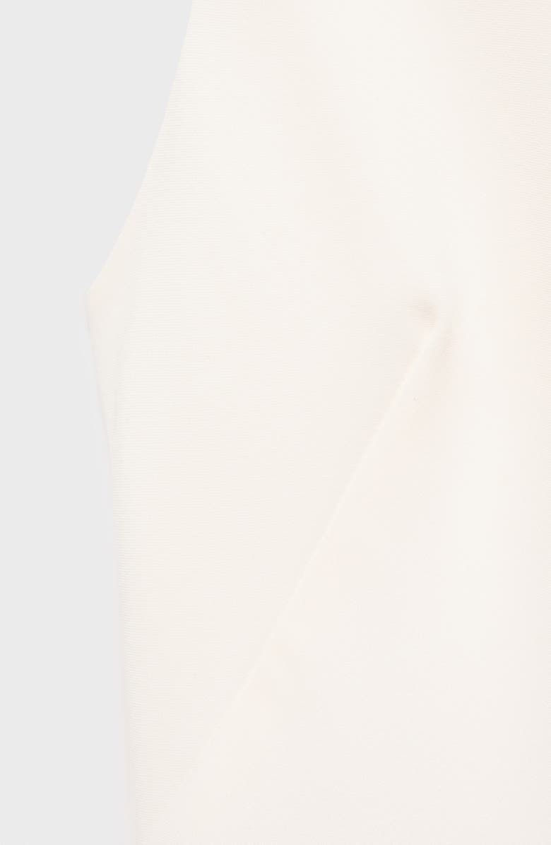 Asymmetric Neck Long Sleeve Midi Dress