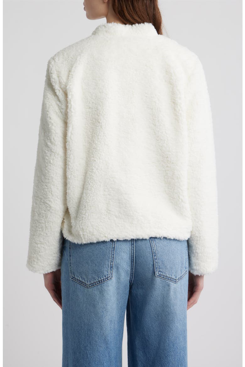 Lin High Pile Fleece Jacket, Alternate, color, IVORY