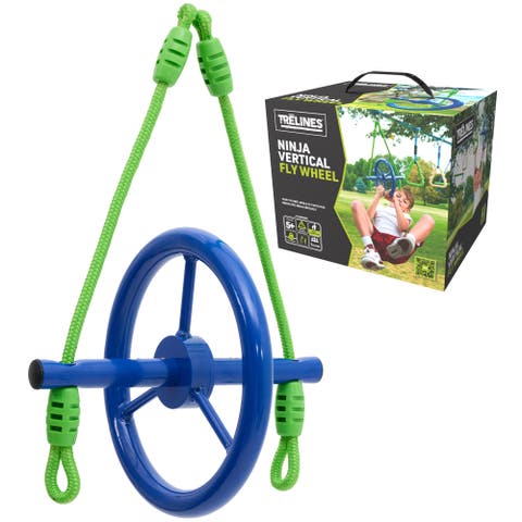 Ninja Vertical Fly Wheel 10 Inches, Attaches to Swingset Kits, 500lb Cap