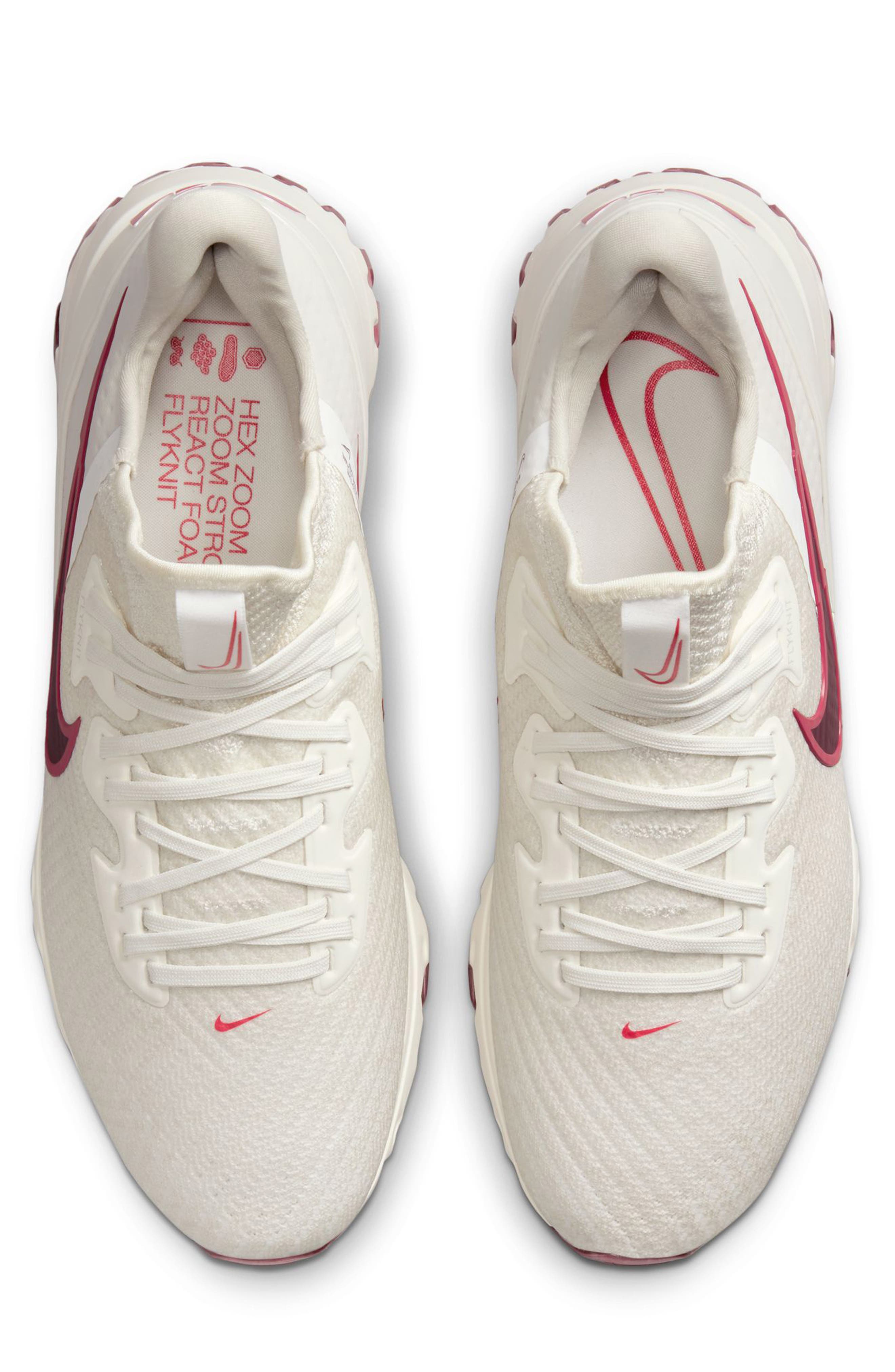 Air Zoom Infinity Tour Golf Shoe, Alternate, color, BEIGE/ RED