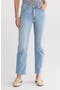 Hattie Mid Rise Full Length Straight Leg Jeans