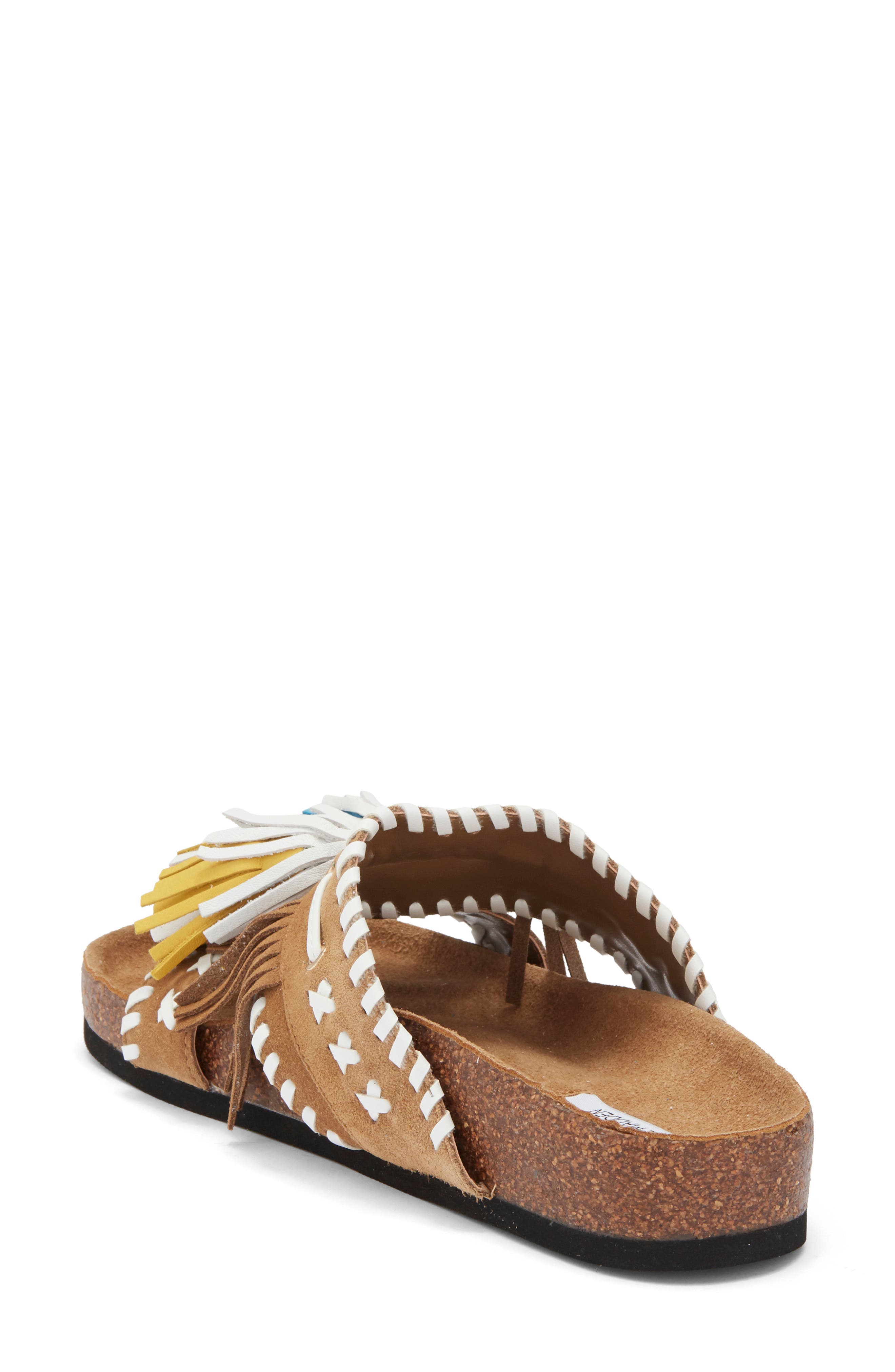 Steve Madden Lester Fringe Woven Sandal, Alternate, color, 