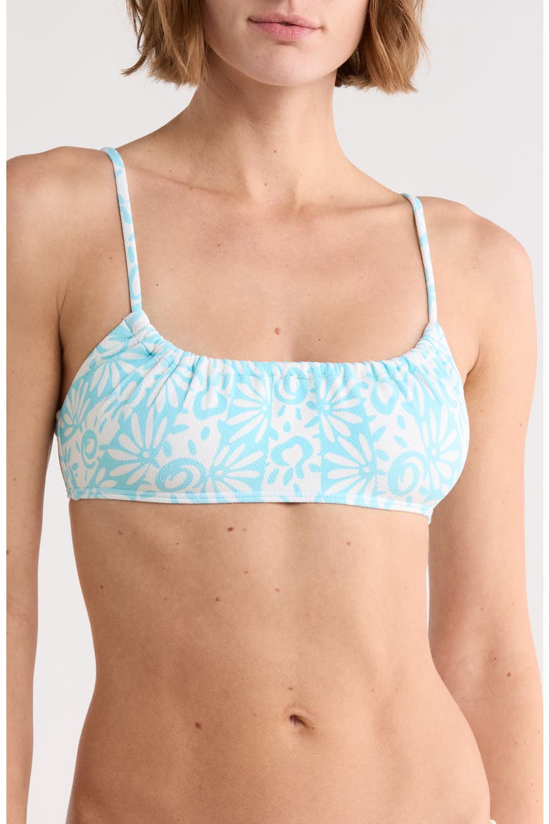 Mila Happy Dance Bralette Bikini Top, Main, color, SHADY SKY