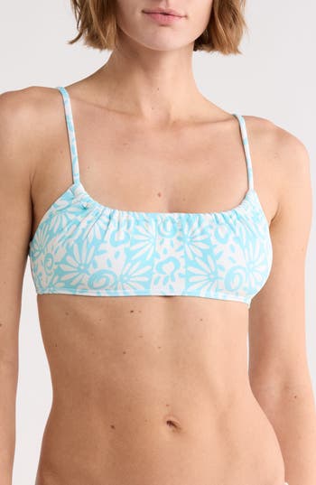 Billabong Mila Happy Dance Bralette Bikini Top in Shady Sky at Nordstrom Rack, Size Small