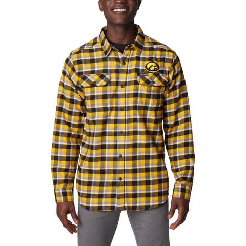 Gold Iowa Hawkeyes Flare Gun Flannel Long Sleeve Shirt