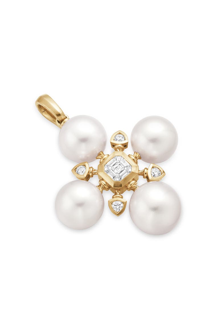 Renaissance Cultured Pearl Pendant Charm, Alternate, color, 18K YELLOW GOLD