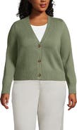 Lands' End Plus Size Drifter Vneck Dress Cardigan Sweater