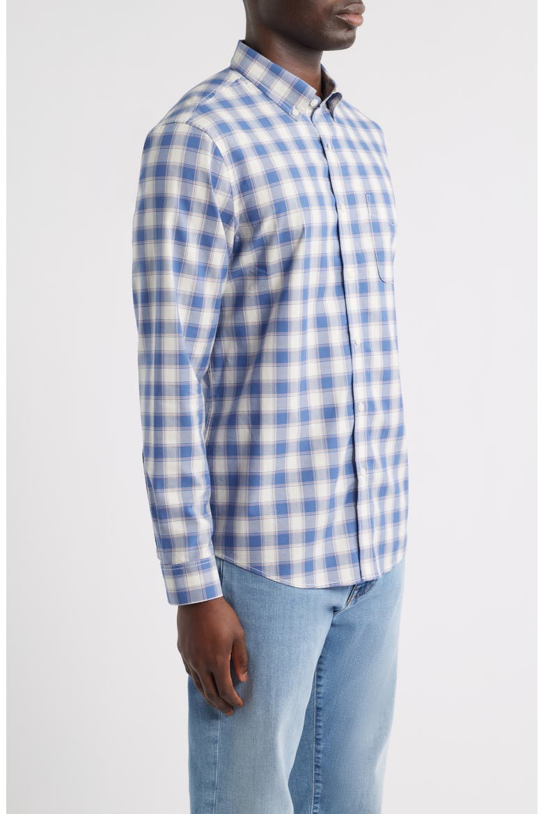 Alex Check Button-Down Shirt, Alternate, color, BLUE ALEX PLAID