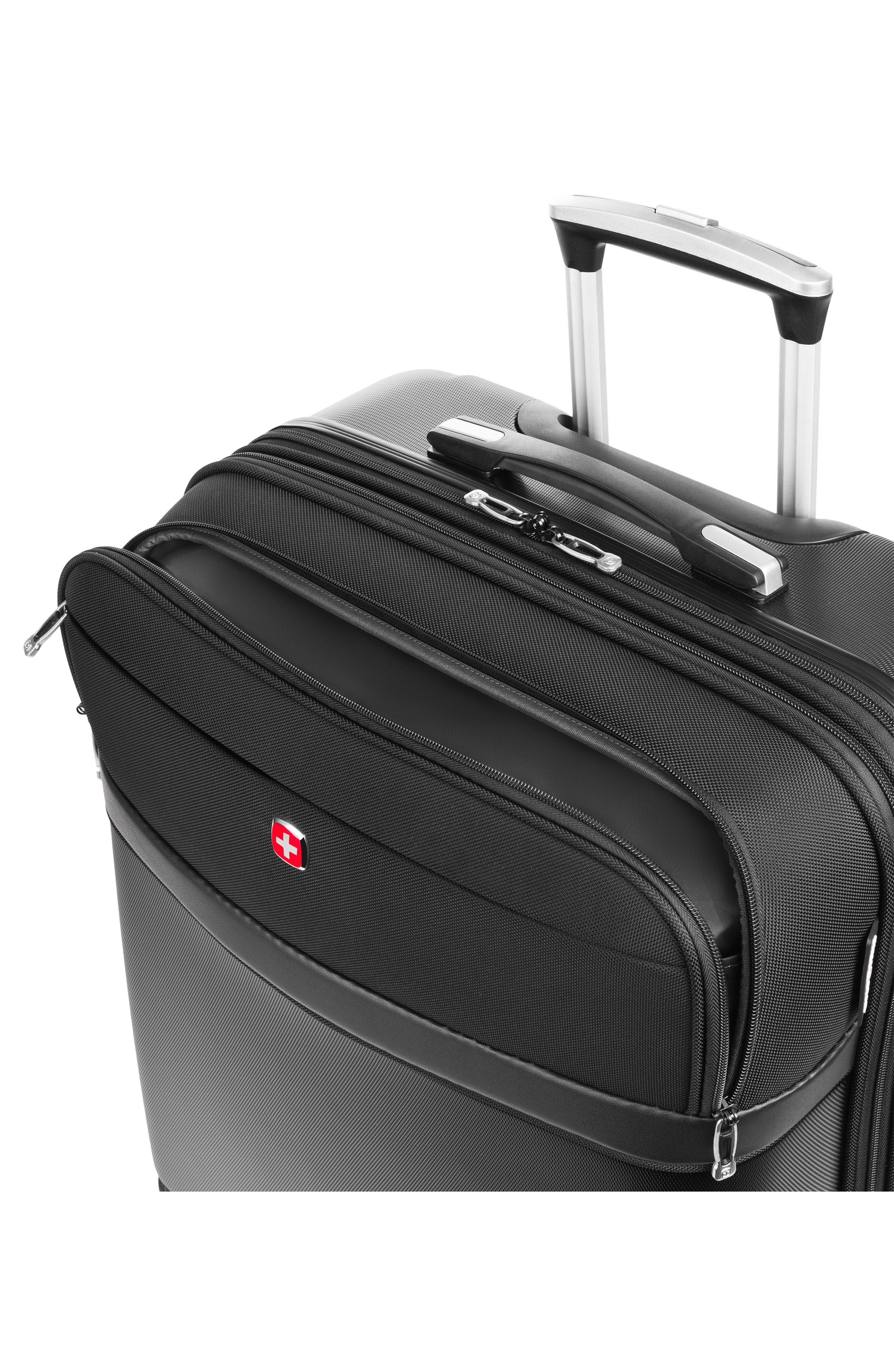 SWISSGEAR Hybrid 29-Inch Spinner Suitcase, Alternate, color, Black