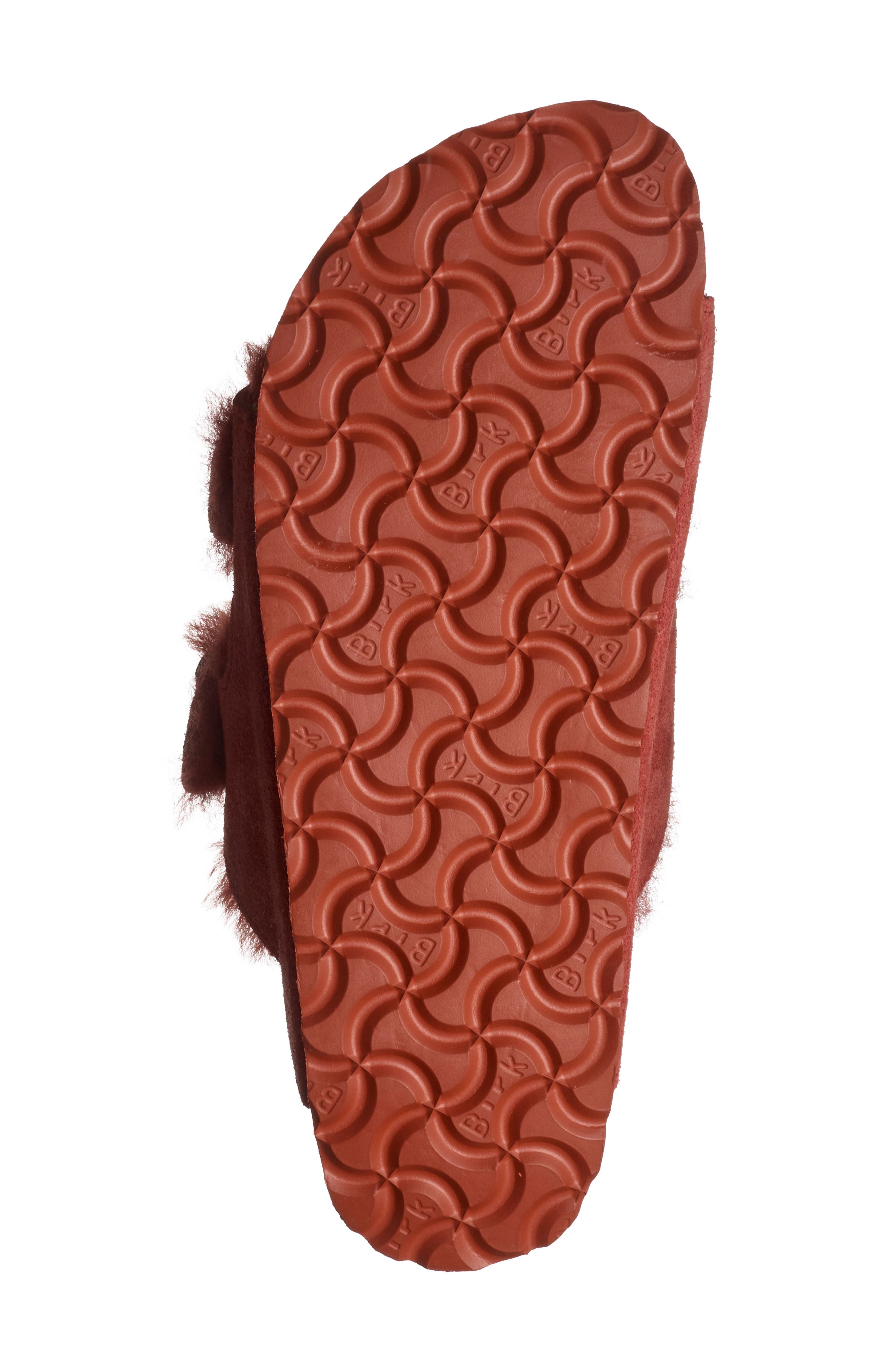Arizona Genuine Shearling Slide Sandal, Alternate, color, RED