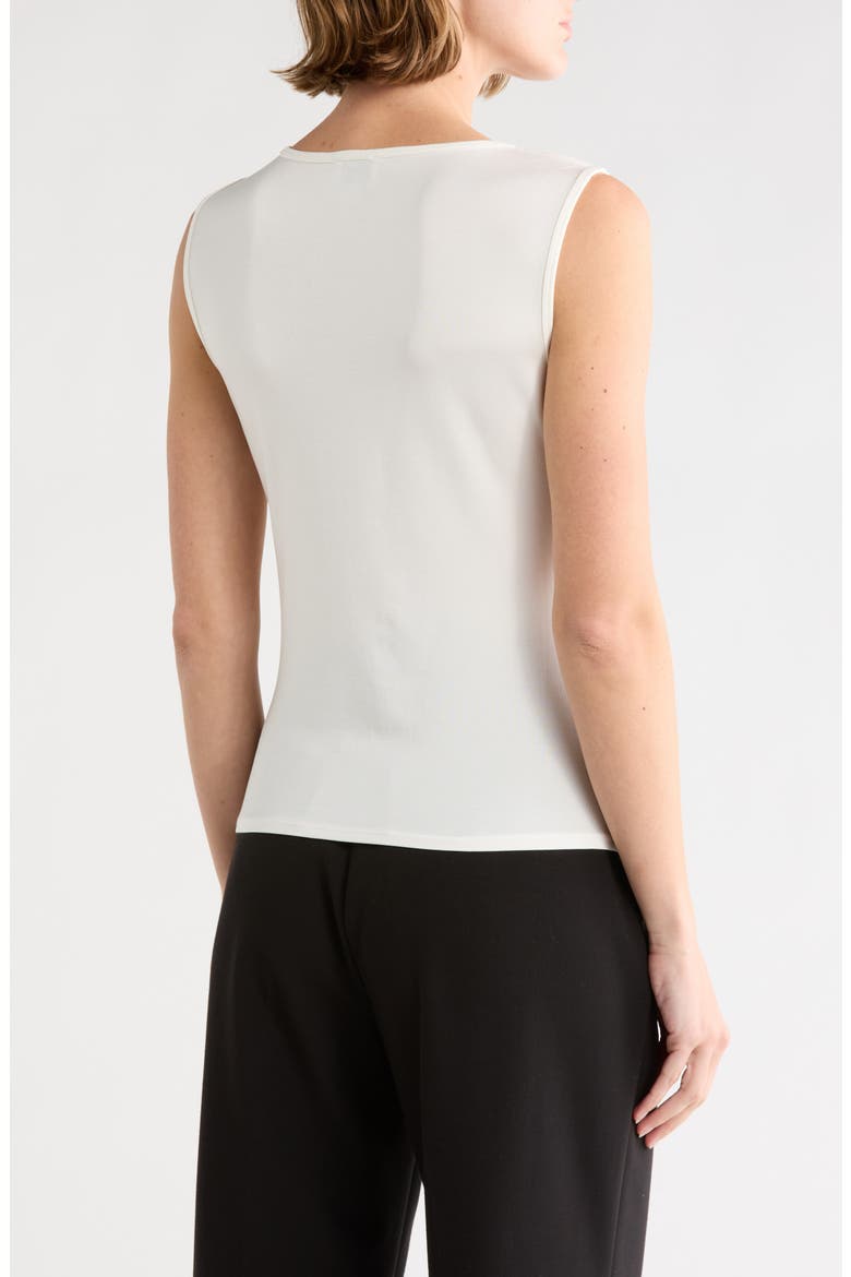 Sleeveless Scoopneck Top, Alternate, color, IVORY
