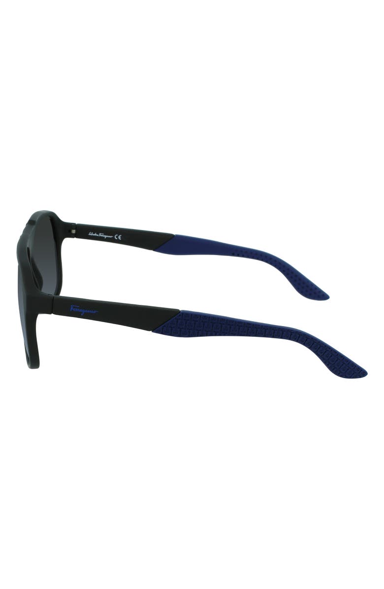 FERRAGAMO Lifestyle 61mm Aviator Sunglasses, Alternate, color,