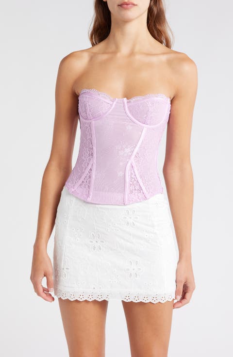 Strapless Lace Corset Top