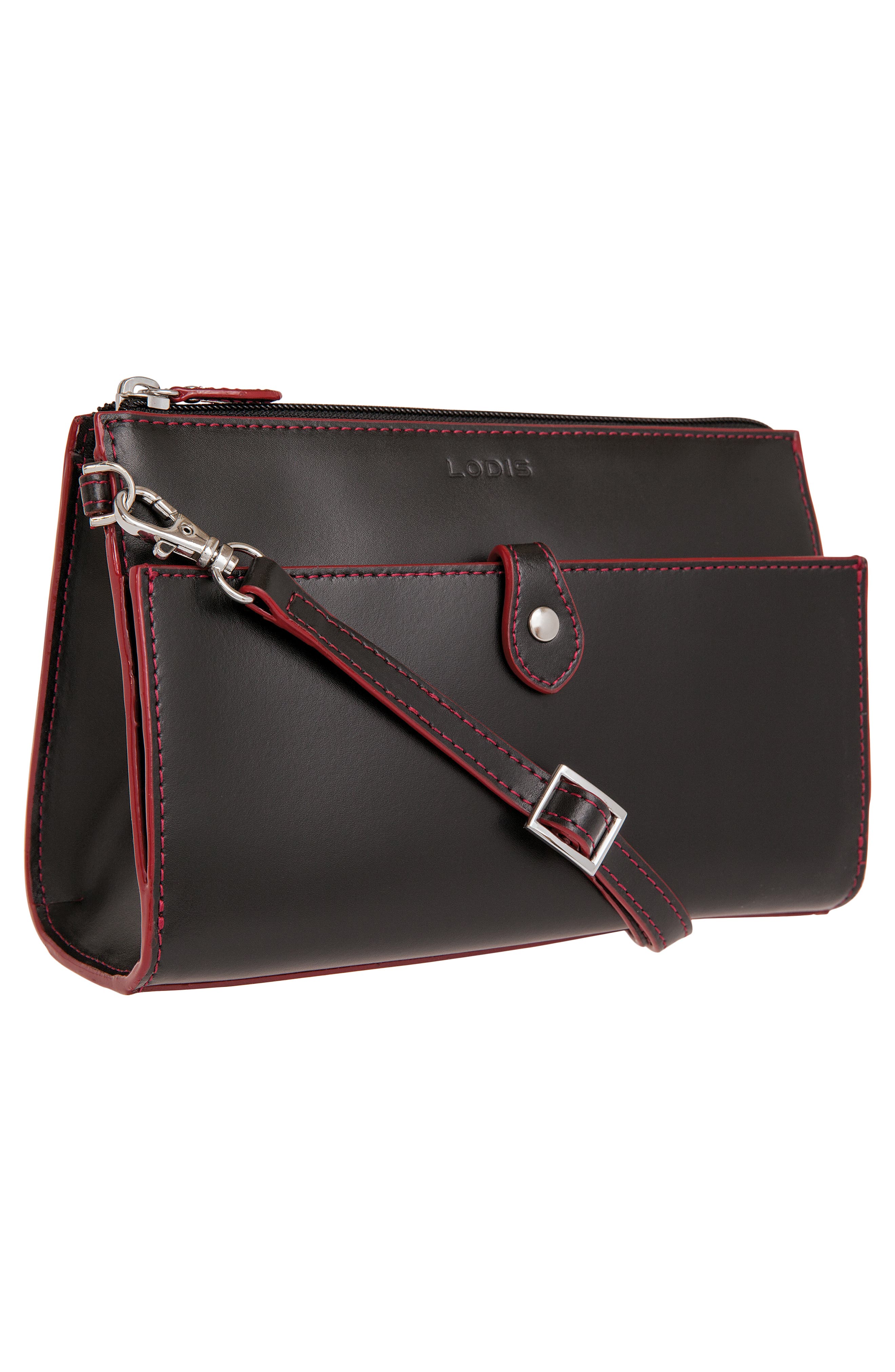 LODIS Los Angeles Audrey Under Lock & Key Vicky Convertible Leather Crossbody Bag, Alternate, color, 