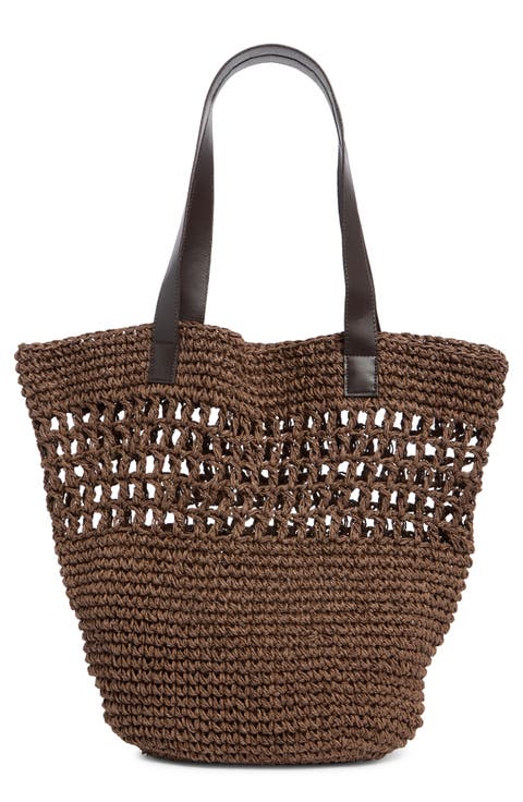 Raffia Market Tote