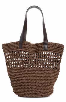 Collection XIIX Raffia Market Tote