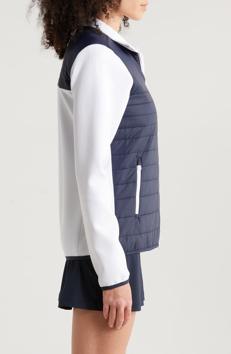 J. Lindeberg Martina Colorblock Quilted Hybrid Jacket, Alternate, color, 