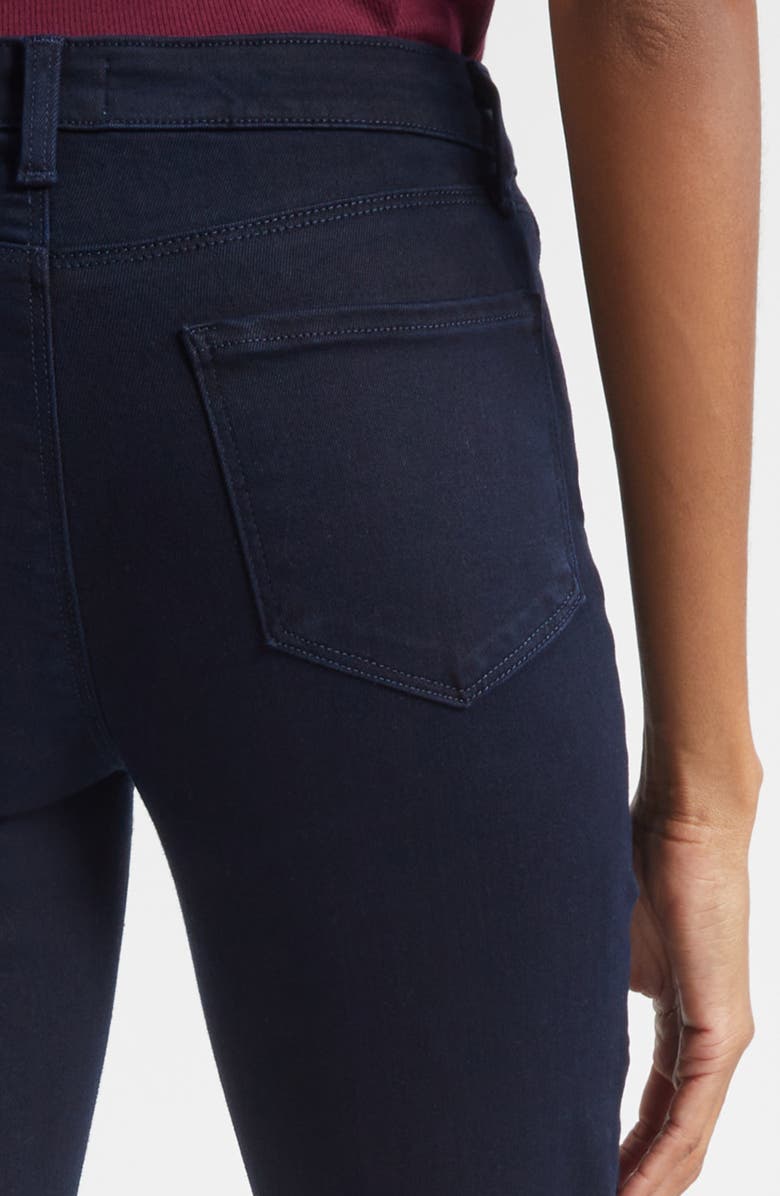 L'AGENCE Ruth High Waist Raw Hem Straight Leg Jeans, Alternate, color, Metro